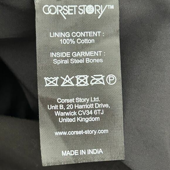 Corset Story Black Corset Shirt Dress Size M - Picture 11 of 16